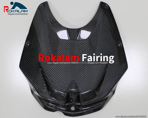 Capa de tanque de fibra de carbono real para BMW S1000RR S1000 RR 2009 2010 2011 2012 2013 09 10 11 12 13 14 Peças de motocicleta