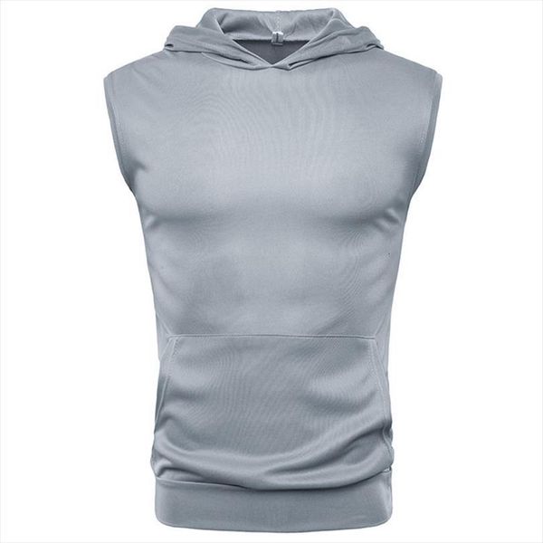 

men vest tank sleeveless shirts hooded solid color pocket pullovers plus size mens shirt, White;black
