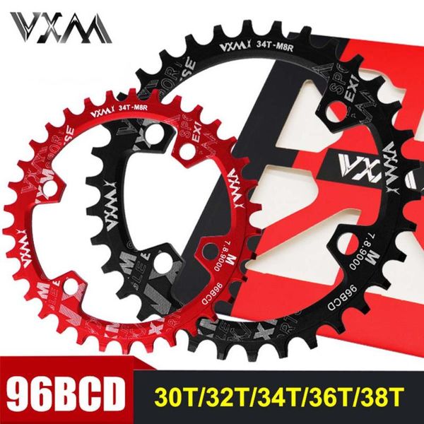 

bike heels & chainwheels vxm bicycle chainwheel 96bcd round oval narrow wide chainring mtb mountain road 30t/32t/34t /36t/38t crankset