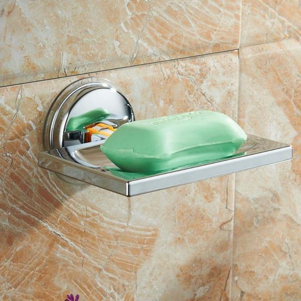 

strong metal suction wall soap holder dish basket tray bathroom shower cup dishes