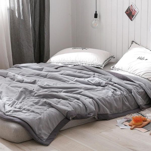 

comforters & sets air condition quilt bedding blankets for adults children throws summer cobertores de cama thin print filler