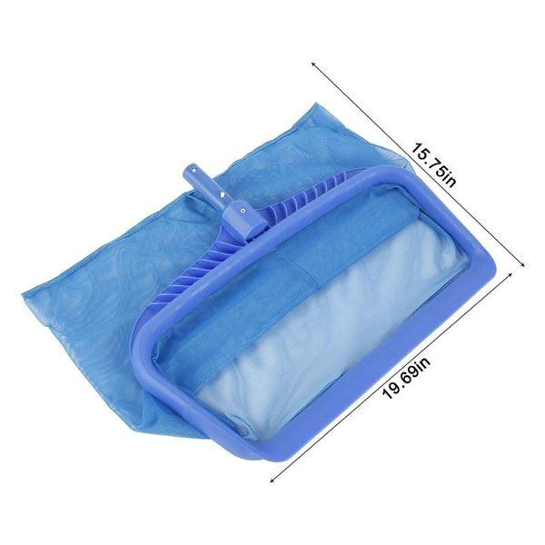 

pool & accessories upgraded skimmer net heavy duty leaf rake for cleaning swimming pond fine mesh deep bag catcher