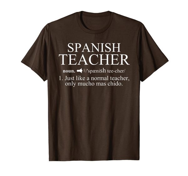 

Spanish Teacher Funny Nuon Definition School Teacher T-shirt, Mainly pictures