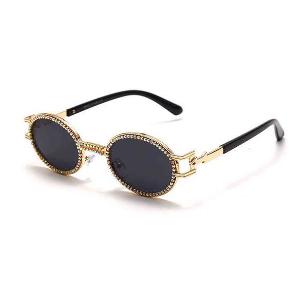 

2022 factory wholesale sunglasses flash foot trend personality oval network hybrid rack, White;black