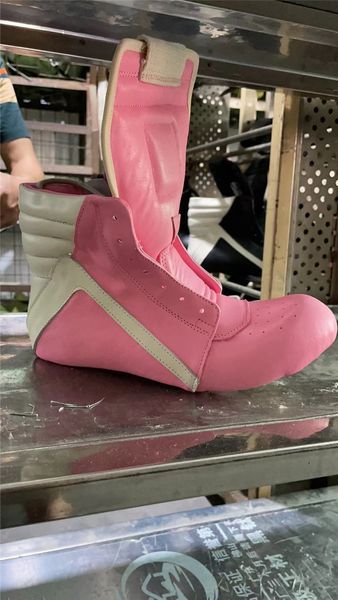 

high-hip hop pink leather geobasket rock street boots flat zip tpu fragrant sole trainer shoes4203924, Black