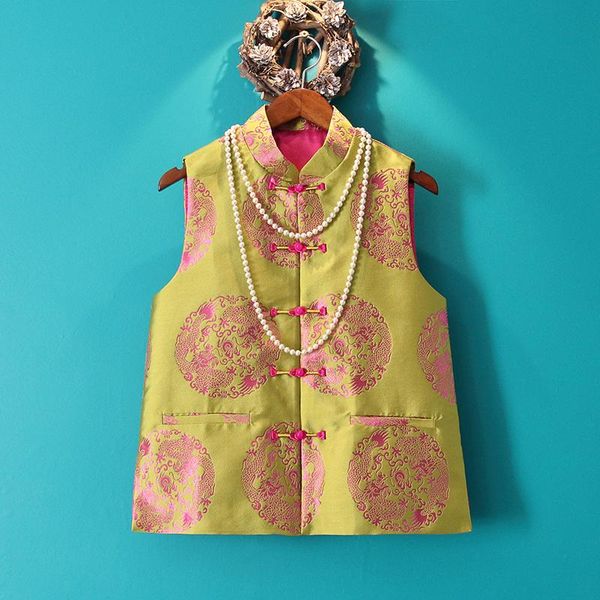 

ethnic clothing boutique chinese asian style out garment gilet waistcoat vest, Red