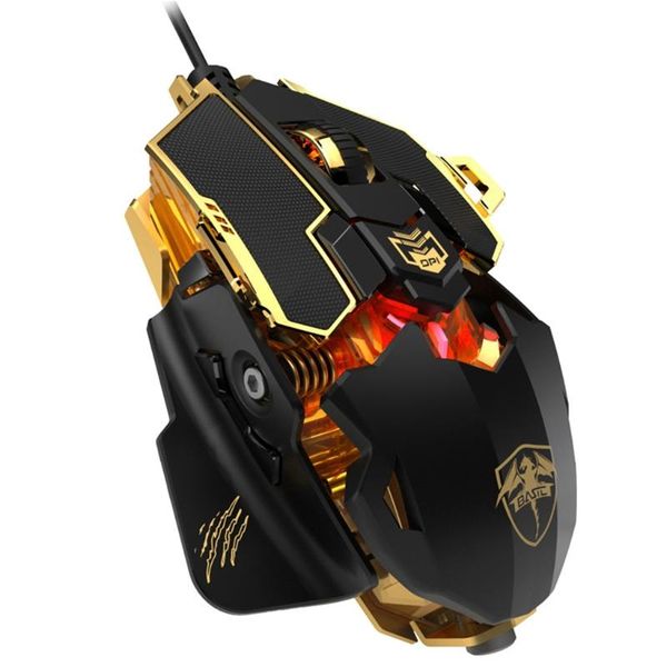 

mice 4 gear dpi adjustable wired programmable mechanical mouse rgb gaming