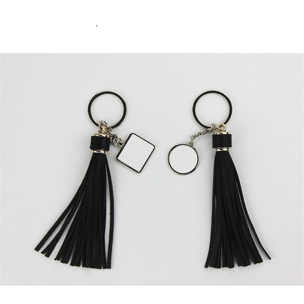 

cell phone straps & charms blank sublimation tassel keychain pendant bag ornament consumables with aluminum insert diy customize pos