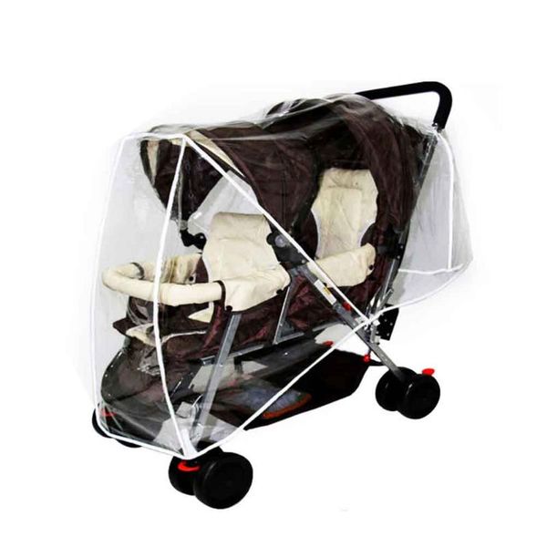 

stroller parts & accessories wind shield pram twin baby universal with canopy infant transparent foldable waterproof pvc rain cover