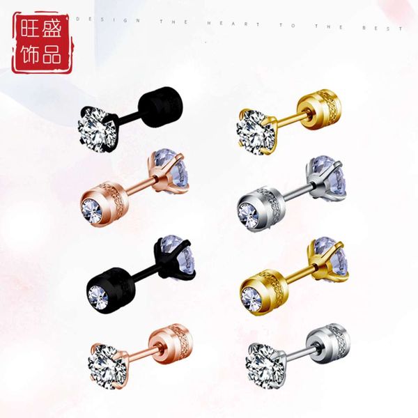 

round double zircon allergy puncture vacuum electroplating fine integration