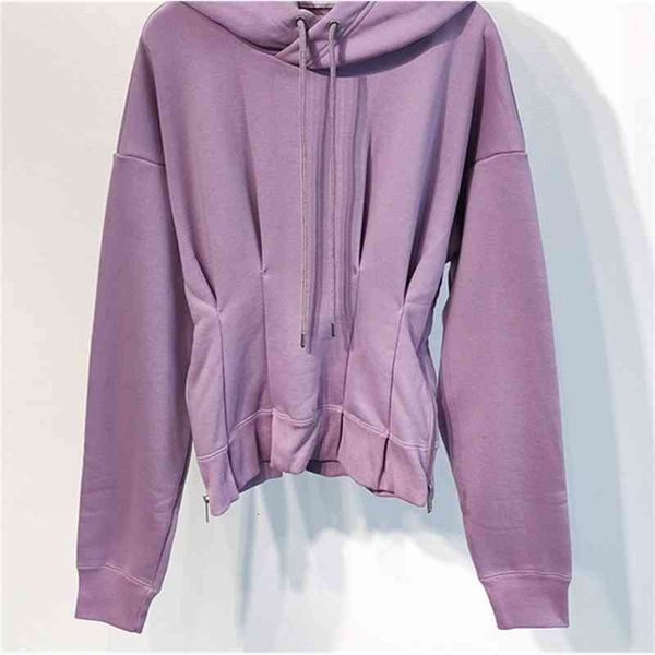 

hoodies 2021 autumn and winter women's drawstring hooded long-sleeved pullover waist sweatshirt 4fbb, Black