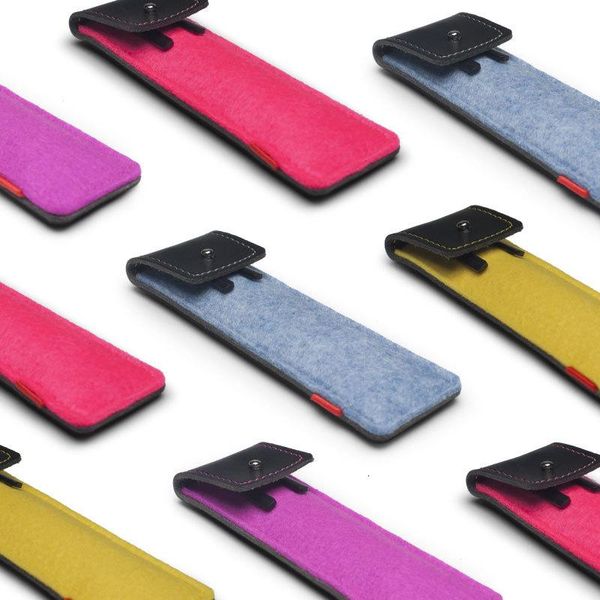 

exquisite portable girl and boy insert type felt pen bag, pencil case bags