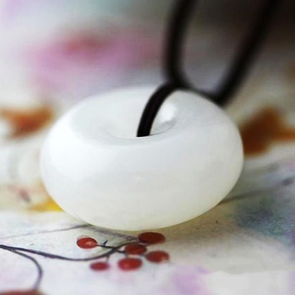 

charms afghanistan white jade buckle pendant., Bronze;silver