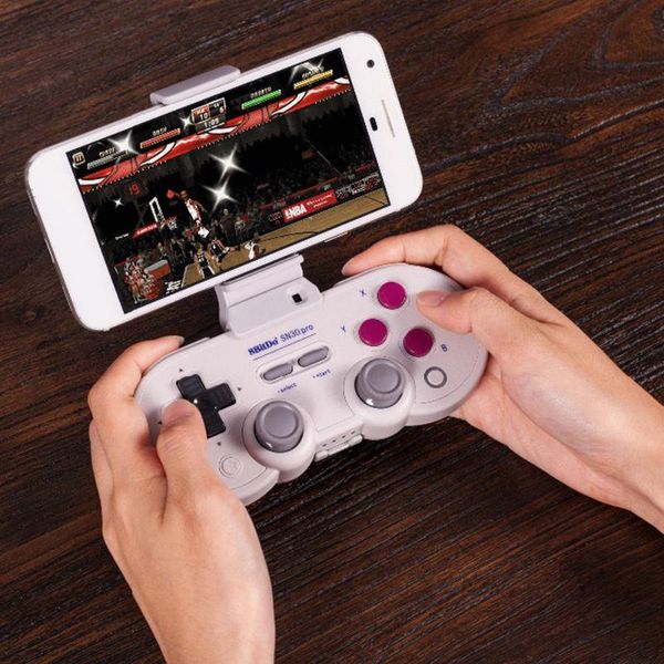 

8bitdo sn30 pro g classic / sn gamepad for switch macos android wireless bluetooth controller joystick accessory game controllers & joystick