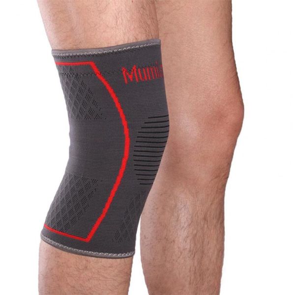 

elbow & knee pads mumian sports kneecaps 3d knitting layered design flexible stripes decompression kneepad for mountaineering, Black;gray