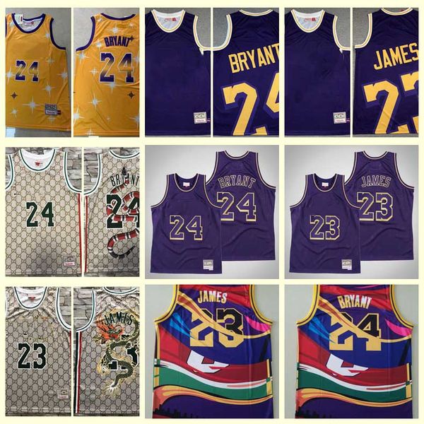 

basketball jerseys lebron james kbs bryant mitchell ness ;swingmen basketball jersey, Black;red