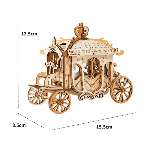 

Rolife Vintage Carriage Model 3D Wooden Puzzle Toys for Chilidren Kids Adult TG506