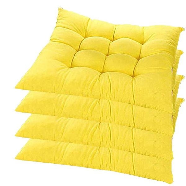 

pillow 4pc cotton chair cushion indoor and outdoor dining square wicker car christmas home decoration 2021