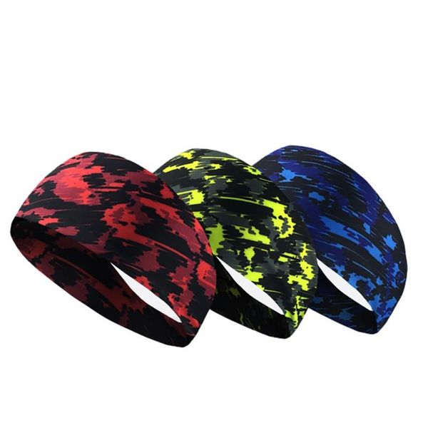 

color yoga sweatband men women polyester quick dry breathable elastic headbands running fitness sportswear accessory 2021 hair bands