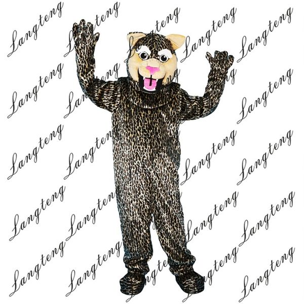 

mascot costumes custom l827 leopard mascot fursuit costumes leopard mascot walking doll animal costumes advertising clothing, Red;yellow