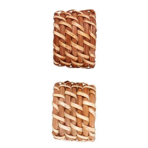 

napkin rings 2pcs lightweight durable handmade decorative rattan home wedding