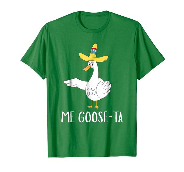 

me goose-ta funny mexican spanish goose pun t shirt, White;black