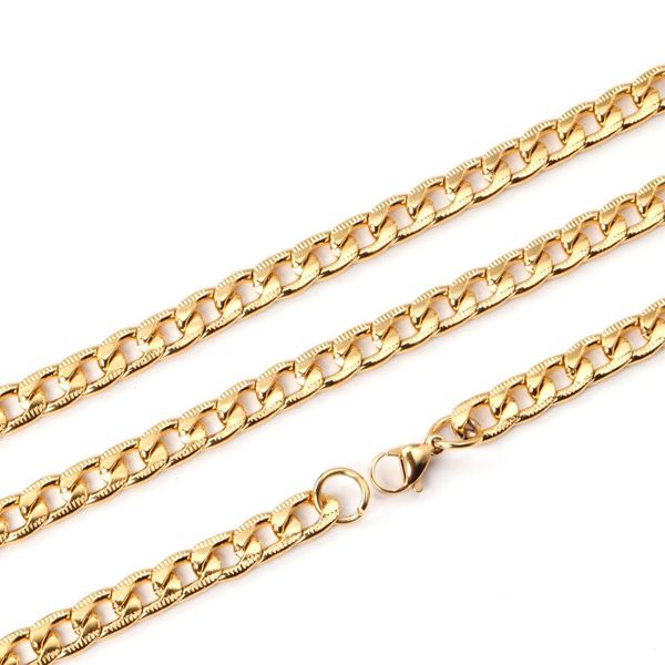 

chains wholesale 6mm/8mm10mm width link chain necklaces length 20inch/22inch/24inch stainless steel fashion lobster jewelry, Silver