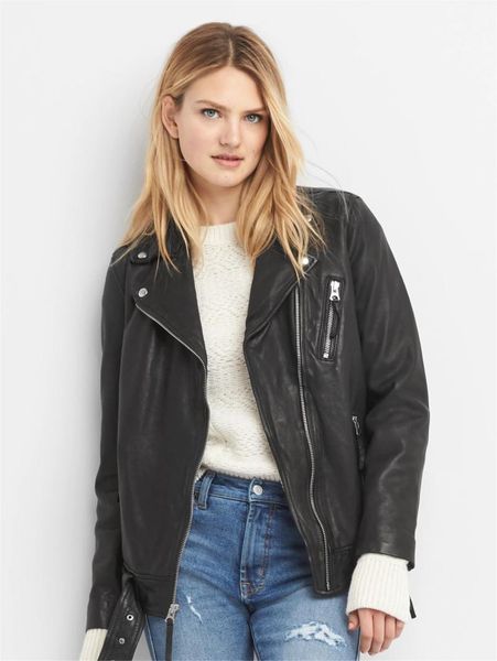 

women's leather & faux to london 498 usd oversize oversized genuine clothes boyfriend fan car cable-stayed women jacket, Black