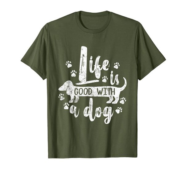 

Life Is Good With A Dog Tshirt Pet Lover Tees Funny Gifts, Mainly pictures