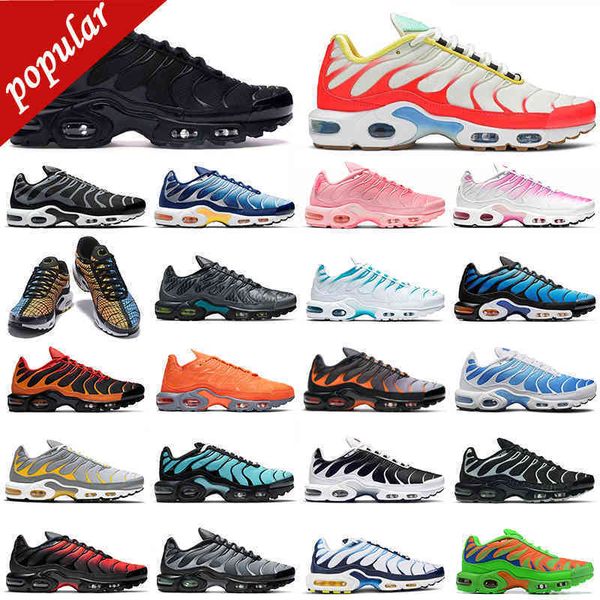 

{suitable}r tn plus running shoes men women spider web triple black grey orange greedy tns womens mens trainers outdoor sports sneakers