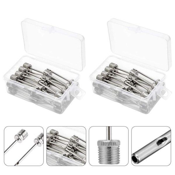 

bike pumps 60pcs stainless steel pump needles inflator needle with storage box