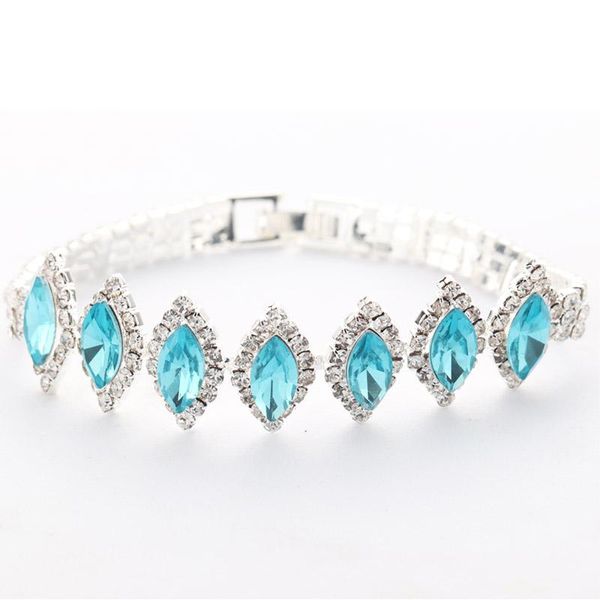 

copper crystal bracelets for women luxury temperament silver-color jewelry gift armbandjes dames armbanden voor vrouwen link, chain, Black