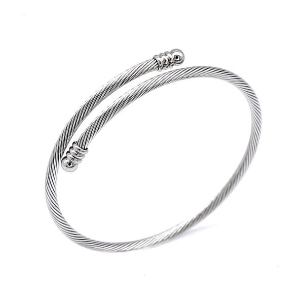 

hand catenary stainless steel spiral adjustable diy adjustable loop bracelet accessories, Golden;silver