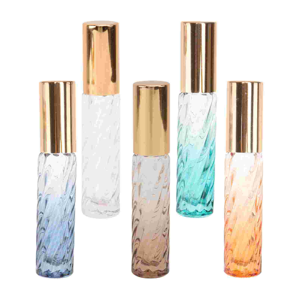

storage bottles & jars 5pcs portable spray twill pattern sprayer glass perfume