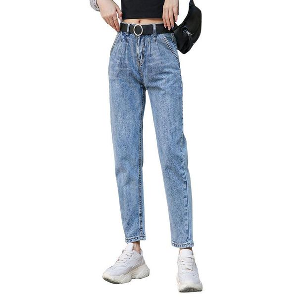 

women's jeans harajuku harem pants women korean version of the winter fashion loose-fit, Blue