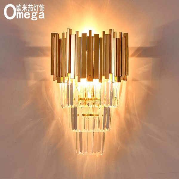 

wall lamps lamp modern minimalist bedroom bedside creative led tv stairs aisle lights crystal