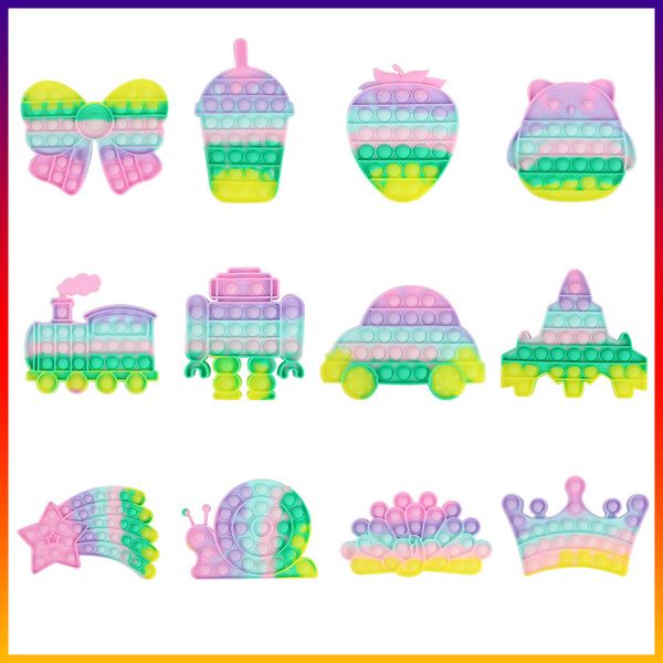 

new macarone rat killing pioneer silicone puzzle toy children's mental arithmetic bubble music decompression toy