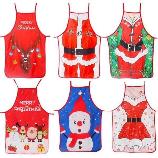 

aprons christmas fashion chef shop workwear kitchen cooking apron durable chtistmas gift