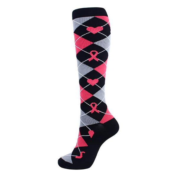 Спортивные носки сжатие носки думайте о розовых коллекциях чулки женщины с длинным бедром высокий оттенок на открытом воздухе смешной эластика для
