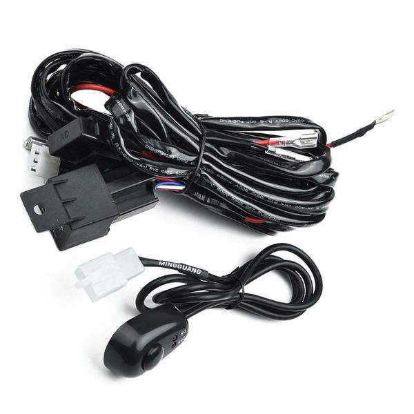 

other lighting system led harness kit loom work light relay 12v 6.56ft / 2m bar car fog lamp