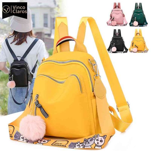 

small women backpack mini backpack korean fashion bookbag travel oxford back pack for teenage girl mochila feminina 210922