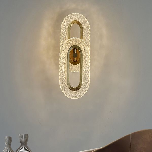 Lampada da parete moderna a LED Illuminazione per interni per decorazioni per la casa Bar Lampade da comodino per camera da letto Luce 110-240V