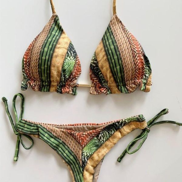 

swimsuit women's split print bikini one piece one-piece suits