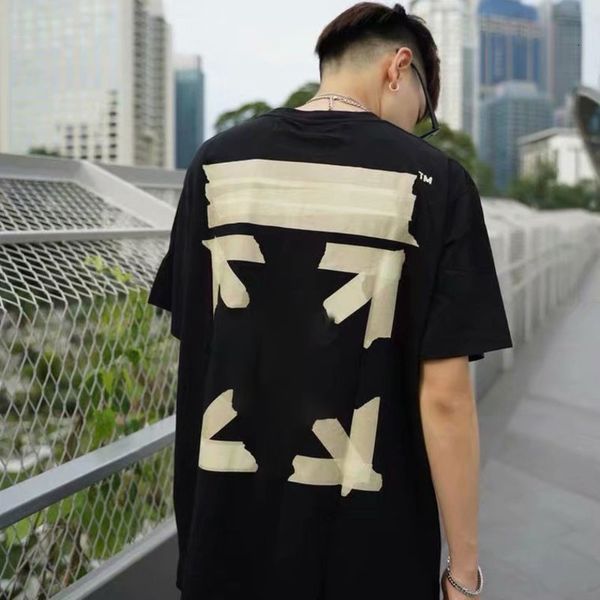 

designer mens 2021 summer t shirt off casual man womens tees with letters print short sleeves sell luxury men hip hop clothes, White;black