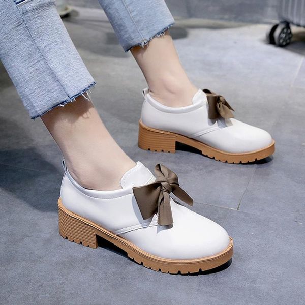 

dress shoes british style small leather female wild 2021 spring and autumn students black thick sole