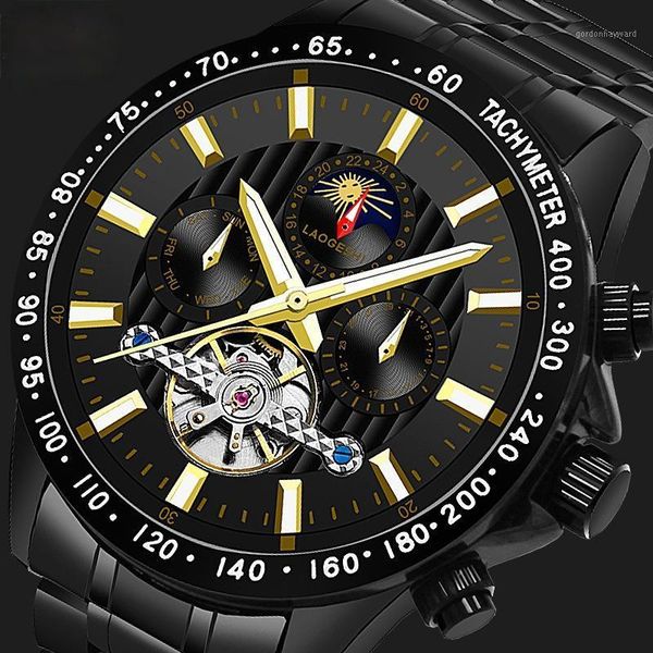 

wristwatches 2021 fashion automatic mechanical watches for men men's waterproof luxury watch male wrist, Slivery;brown