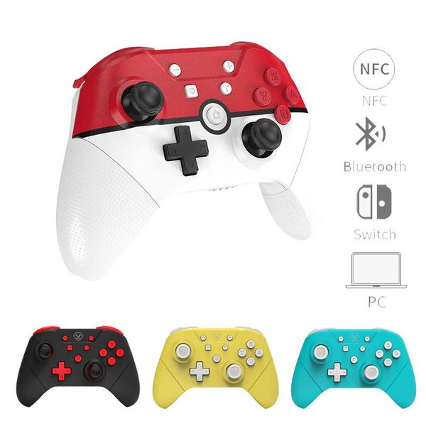 

game controllers & joysticks wireless bluetooth controller for switch pro ns lite pc notebook nfc turbo 6-axis doublemotor 3d gamep