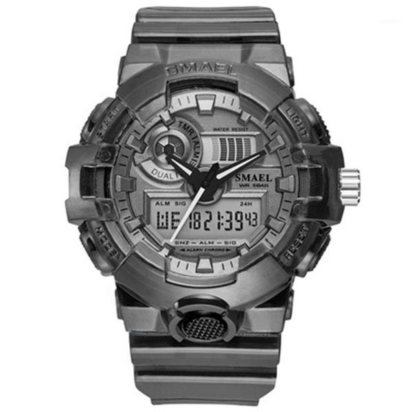 

wristwatches exquisite outdoor sports waterproof and shockproof electronic watches for lovers couples european american 2021, Slivery;brown