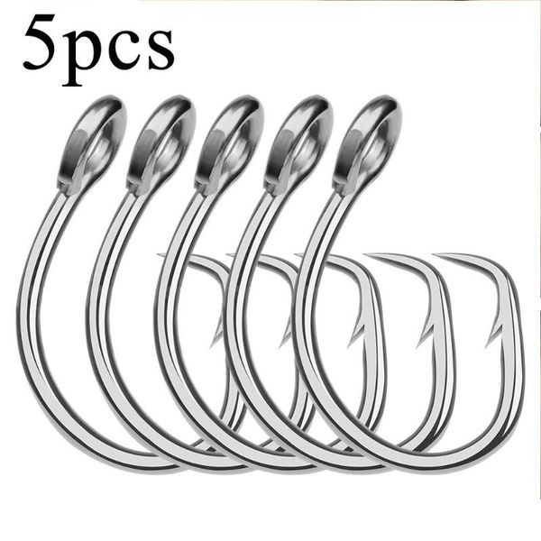 

fishing hooks 5pcs stainless steel boat saltwater sea anti-corrosion sharp hook