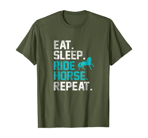 

Eat Sleep Ride Horse Repeat T-shirt Horseback Riding Lover, Mainly pictures